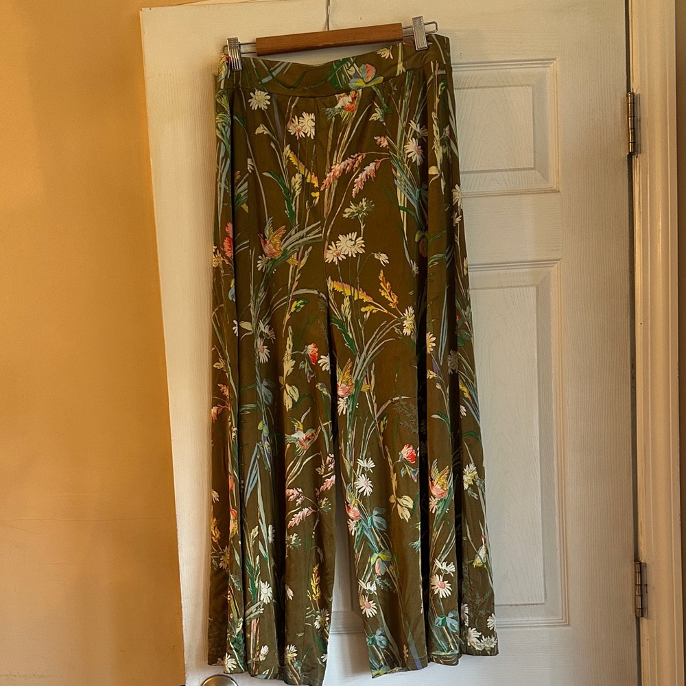 Maeve Tropical Print Trousers